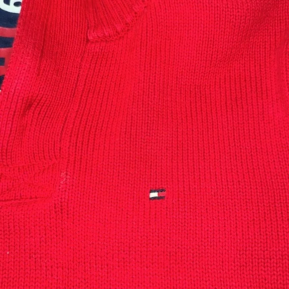 Tommy Hilfiger boys 1/4 zip sweater - Picture 3 of 5